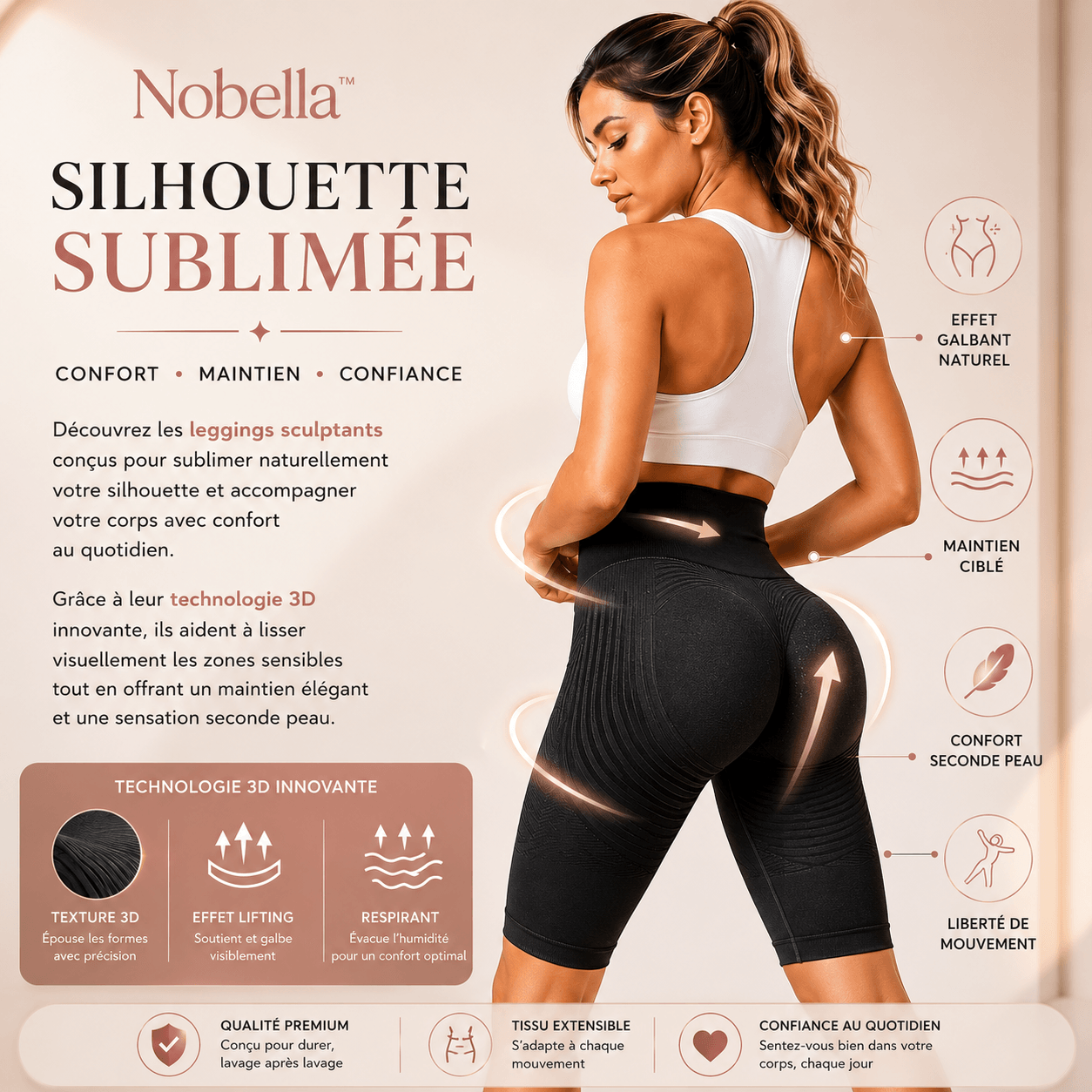 Short Gainant Élégance Nobella™